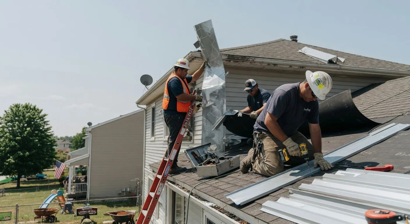 Storm Damage Metal Roof Repair in Port O Connor, TX